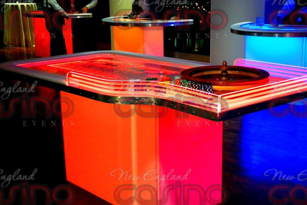 LED Glow Tables | New England Casino Events